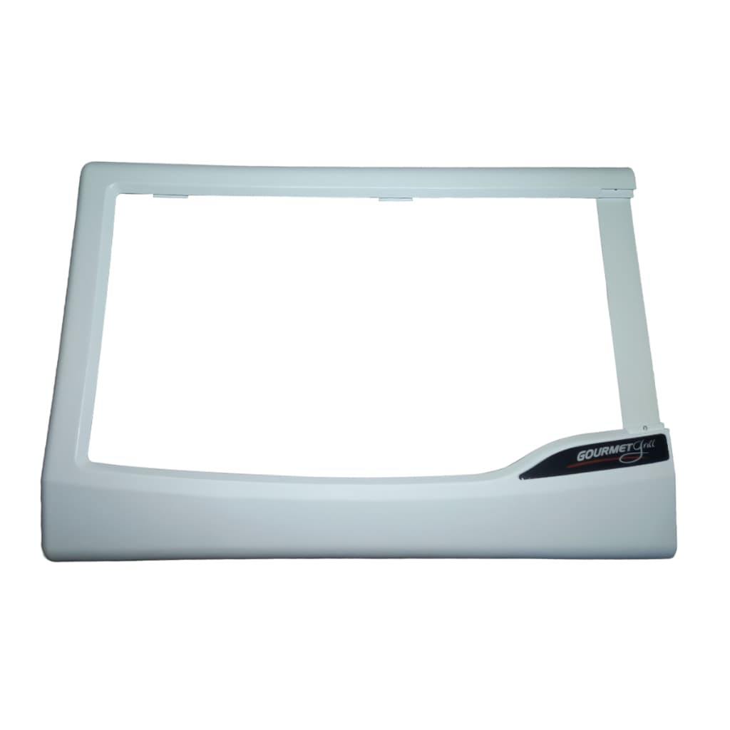 Moldura Porta Frente Plástica Branca Forno Eletrico Fischer Gourmet Grill 9741