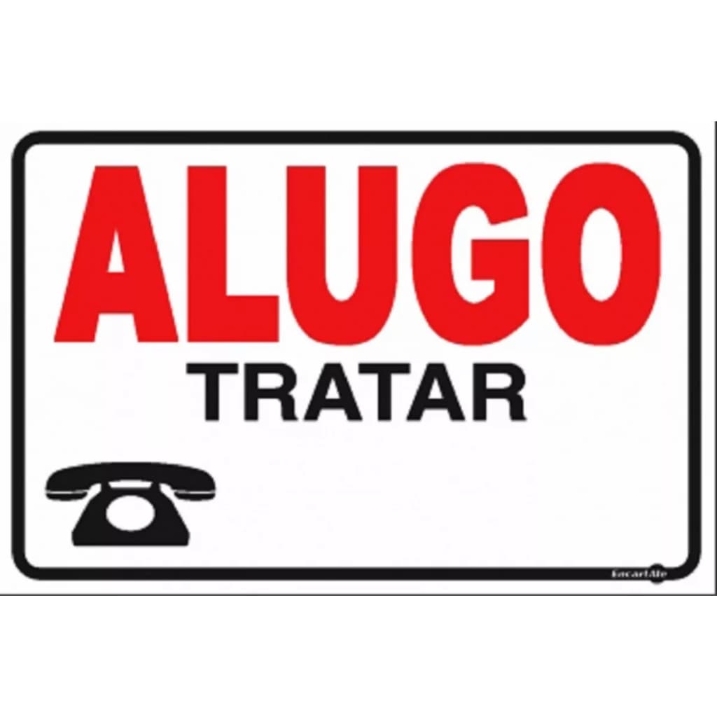 Placas de Alugo - Aluga-se - Sinalização - Aluguel de casa ou Apartarmento - Envio Imediato - Produto Premium - Sinalização.