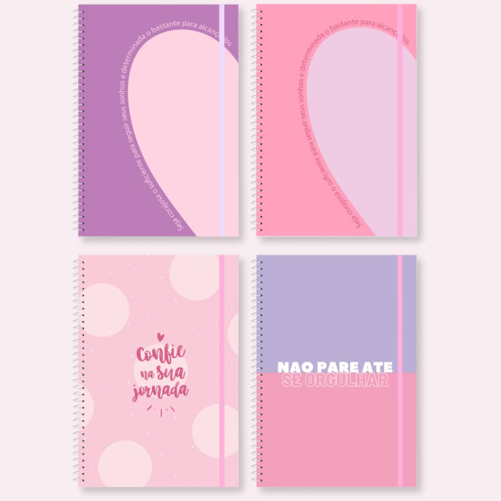 Planner Semanal Permanente Pastel Strength- Erudittas Agenda não Datada e Datada