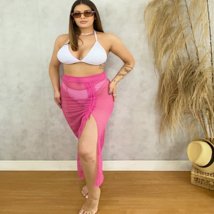 SAIA PUXE ARRASTAO LONGO FEMININA