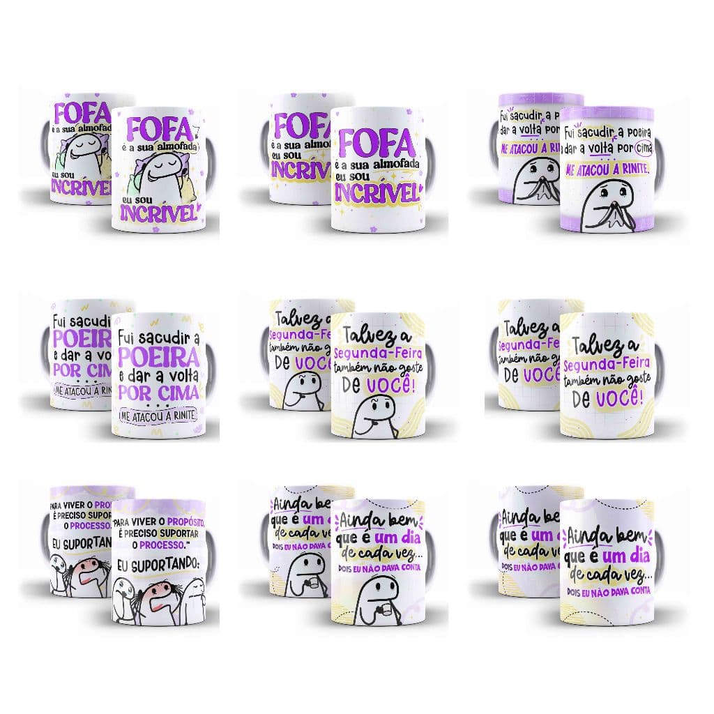Caneca Porcelana Divertidas Humor Diversas Frases