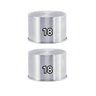 Kit (2) Formas REDONDA ALTA N 18 x 10 Assadeira Bolo Aluminio