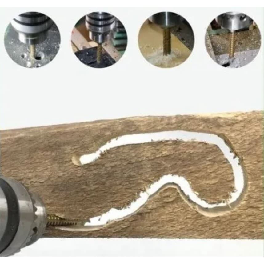 Kit 1x ou 2x Broca Fura Fresa Tira Rebarba Aço Rápido 3 E 4mm