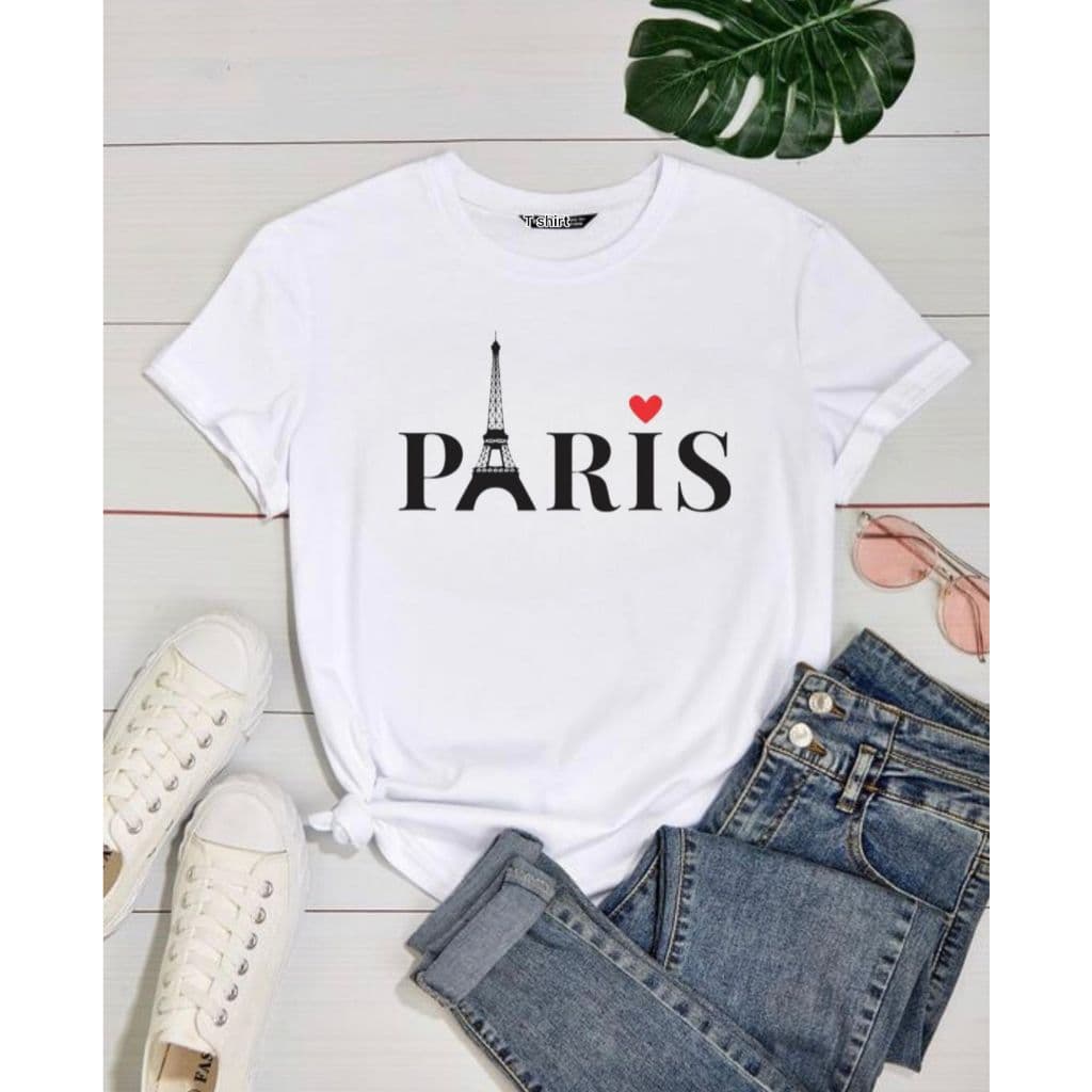 Camiseta Thisrt Blusa Feminina 100%algodão PARIS