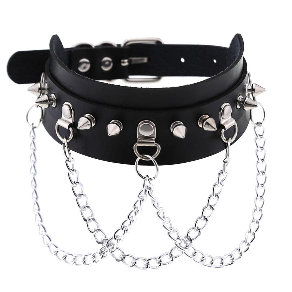 Choker Spike Corrente Gargantilha Colar Egirl Punk Gótico