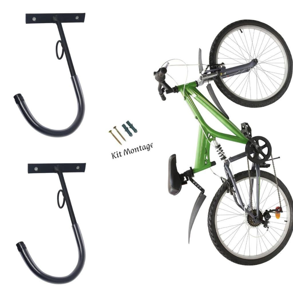 Kit 2 Suportes Pendurar Bicicleta Parede Gancho Bike