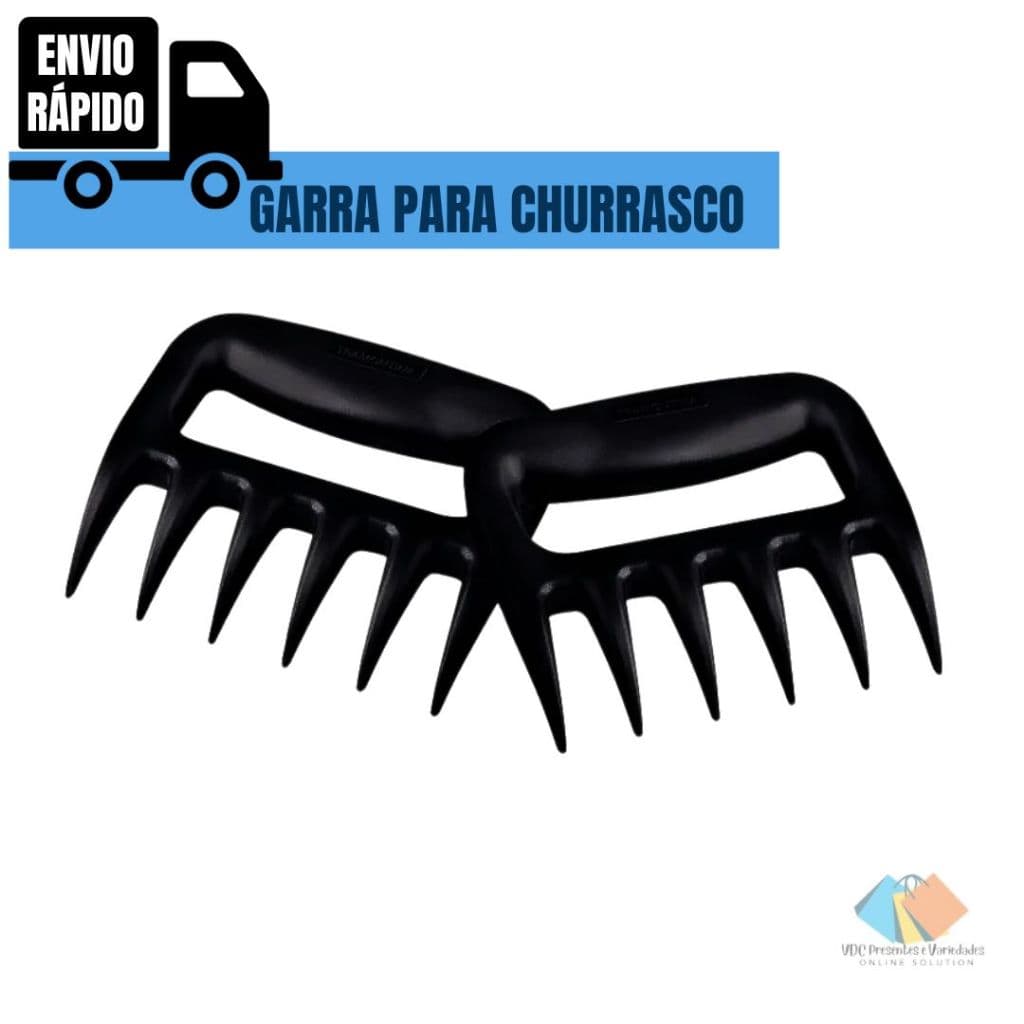 Churrasco Kit Duplo de Garras de Urso Para Cortar e Desfiar Carnes Multiuso