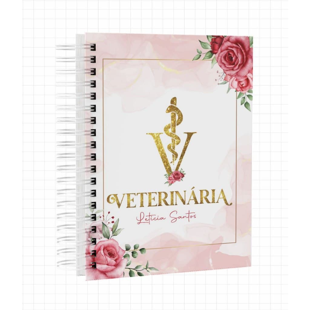 Agenda Personalizada 2026 - Veterinaria - Profissões (COM NOME)