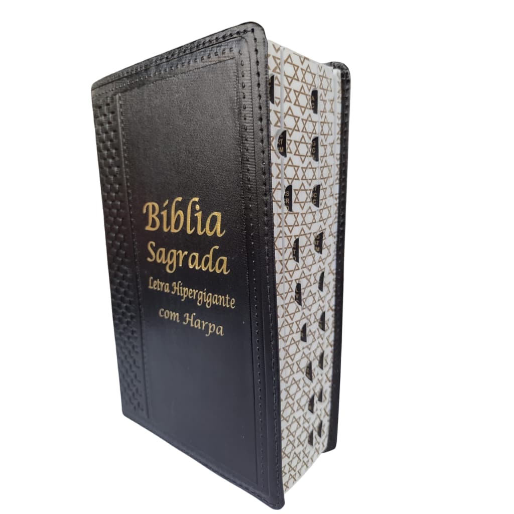 Bíblia Evangélica com Letra Hiper Gigantes com Harpa - Letras Bem Grandes com Indice Luxo