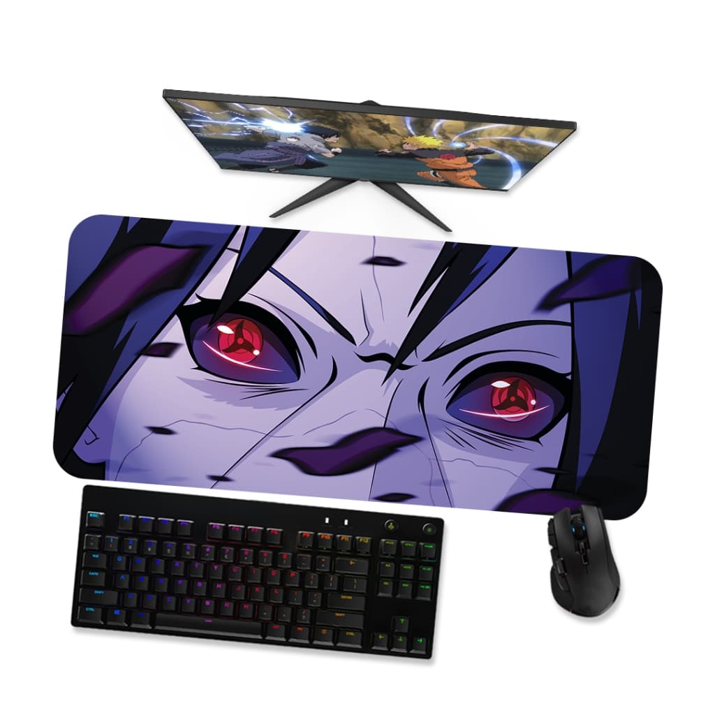 Mousepad Itachi Uchiha 1 Naruto Anime Speed Costurado Mouse pad Gamer 90x40 70x30 80x40 60x40 45x40