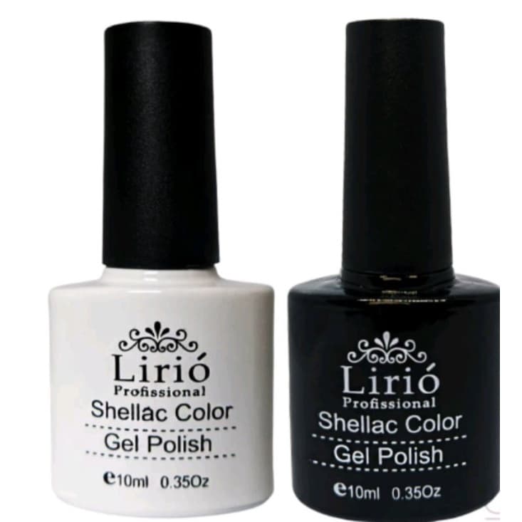 Esmalte Em Gel Lirió Branco Preto Para Francesinha Seca Na Cabine Acrigel Polish Colorido Unhas
