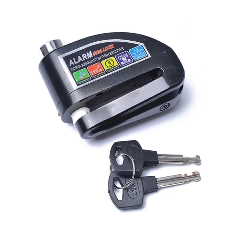 Trava Cadeado De Freio Disco Com Alarme Sonoro Para Moto
