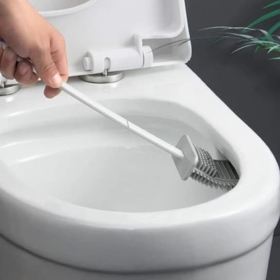 Escova Sanitária de Silicone Ponta Fléxivel Super Sofisticada