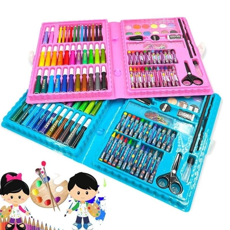Estojo Maleta Divertida De Pintura Infantil- 86 Peças