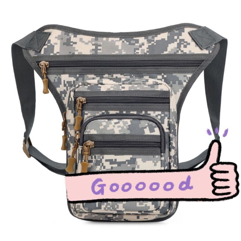 Pochete Cartucheira De Perna,mascolino Motoboy, Camping Paintball  Camuflada Reforçada 120