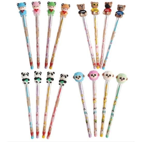 Lapiseira Troca Ponta Kit 4 und, Papelaria Fofa kawaii, Material Escolar escritório