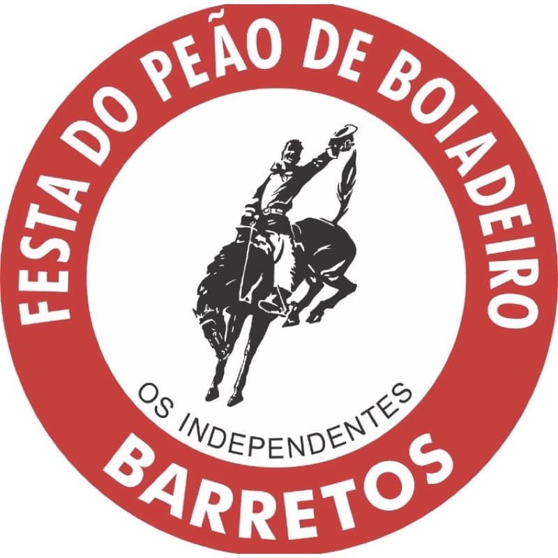Adesivo festa de peão de barretos 25x25cm feito em  vinil aprova dagua