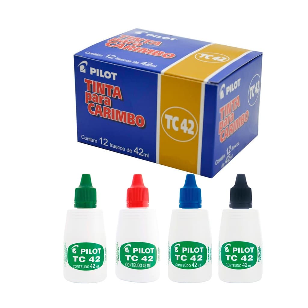 Tinta para Almofadas de Carimbo 42ml 1TC42 Pilot