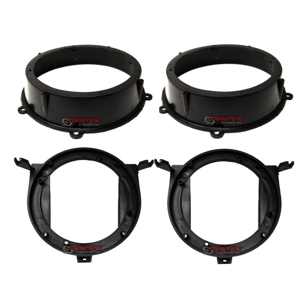 Kit de Aros Adaptadores para Alto Falante Prisma Celta Dianteiro Traseiro