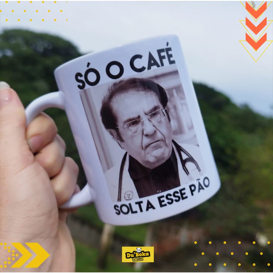 Caneca Personalizada Dr. Now Só O Café Solta Esse Pão Quilos Mortais