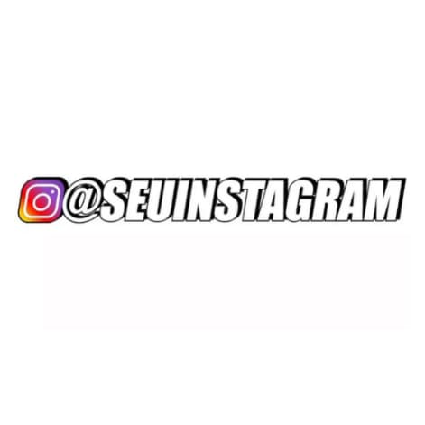 Adesivo Personalizado Com Seu Instagram 50 cm