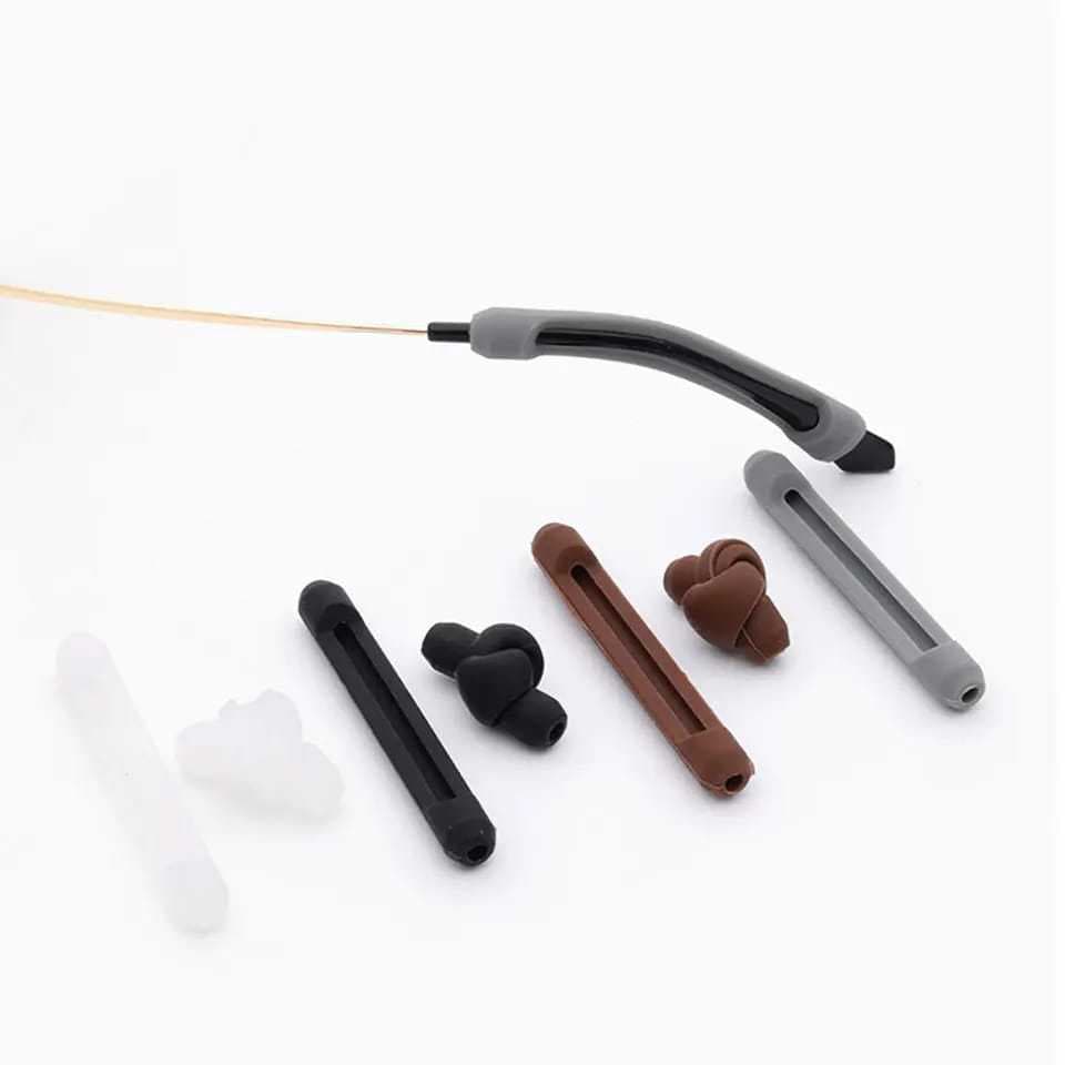 kit 2 pares gancho óculo anti derrapante material silicone macio confortavel