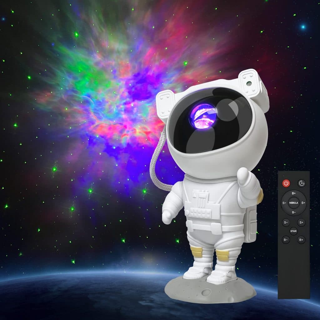 Astronauta Projetor de Galaxia Nebulosa iluminação quarto decoração
