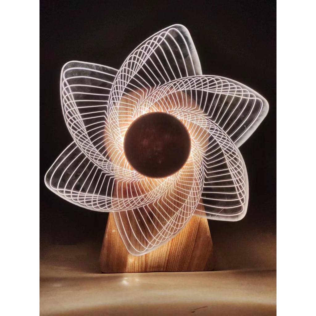 Luminária de Mesa de LED 3D Criativa / Luz Noturna Decorativa