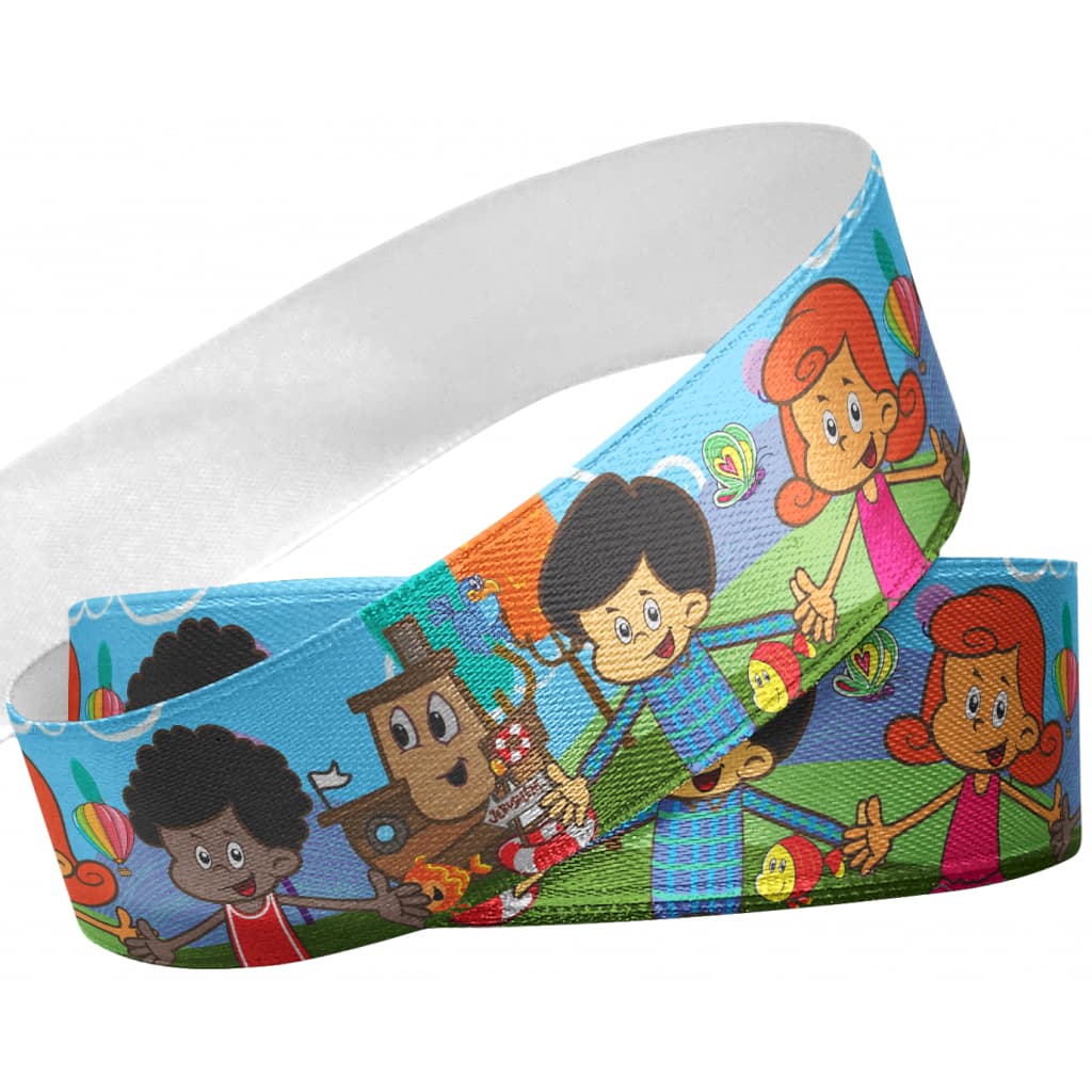 Fita de Gorgurão Três Palavrinhas - 1 Peça - PE_345 - 38mm x 10m - Bela Fita