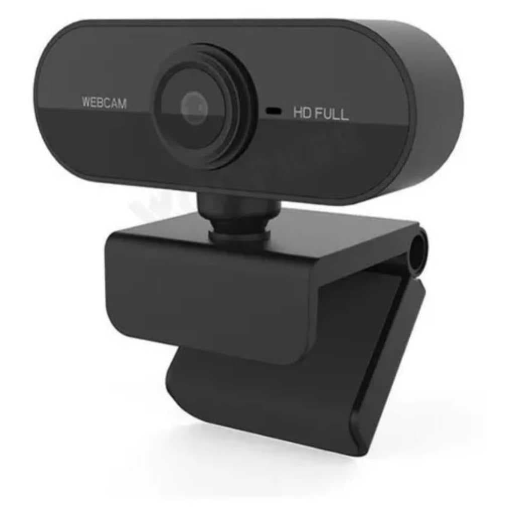 Webcam Full Hd 1080p Com Microfone Home Office Cor Preto