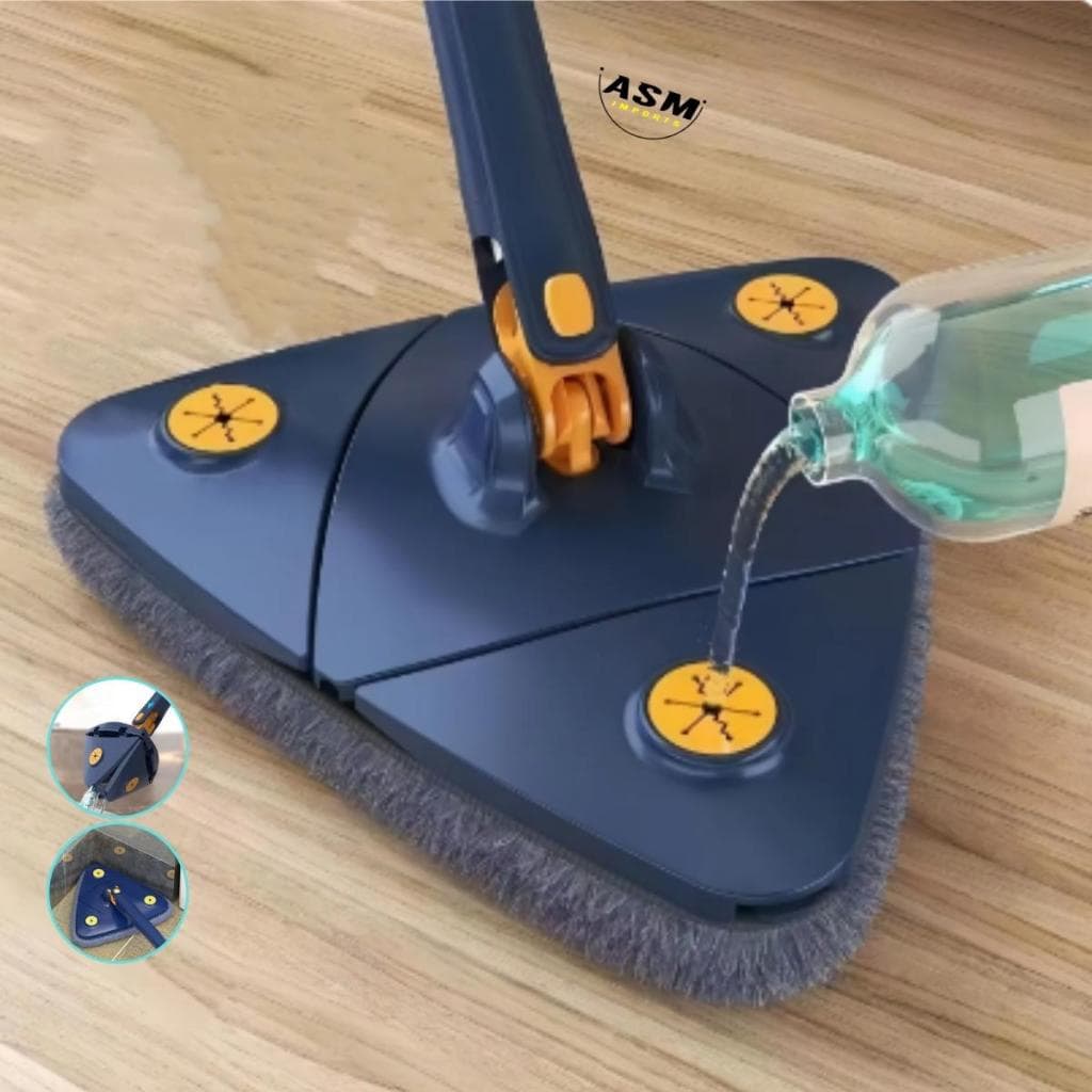 Mop Triangular Para Limpeza Mop Giratorio 360° Rodo Esfregao
