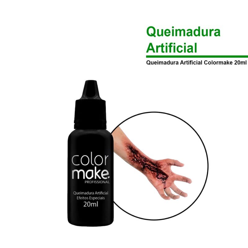 Queimadura Artificial Colormake Maquiagem Artistica Efeitos Especiais