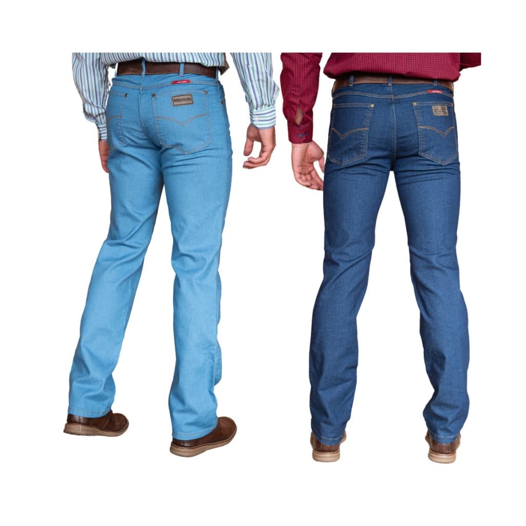 Kit com 2 Calças Jeans Masculina Country Estilo Rodeio Ref:109