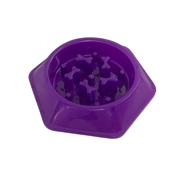 Comedouro Lento Cães Cachorros Interativo Educador Pet Anti-Stress Neon