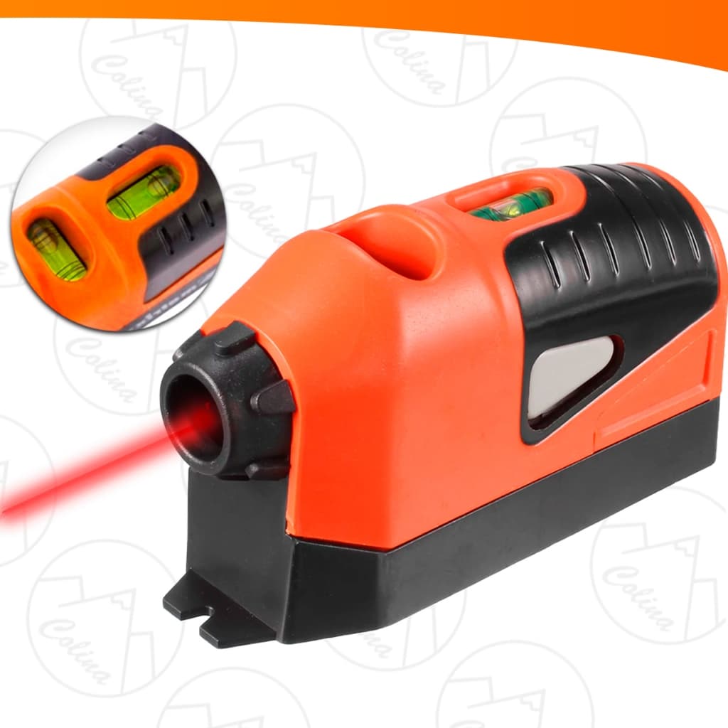Nível A Laser Profissional Com Prumo 2 Bolhas Vertical 10M