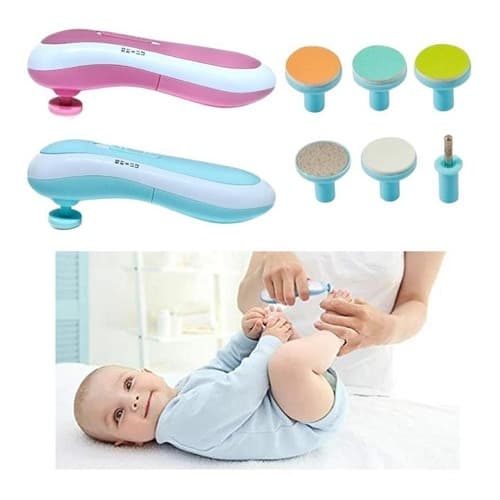 Cortador Aparador De Unha Bebê Criança Elétrico C/6 Refis