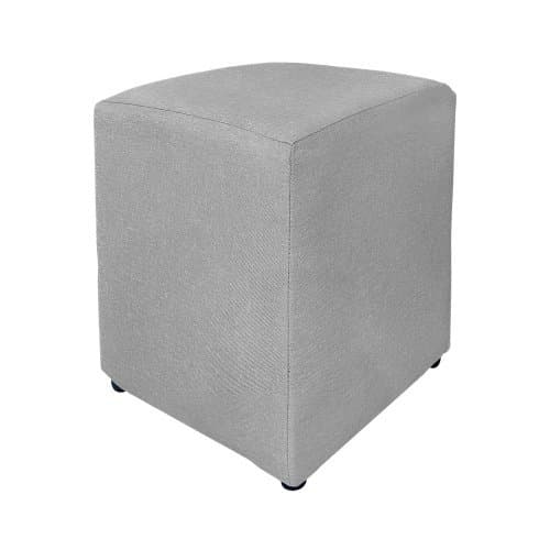 Puff Quadrado Cinza Claro Cubo Promoção/Várias Cores Disponíveis.