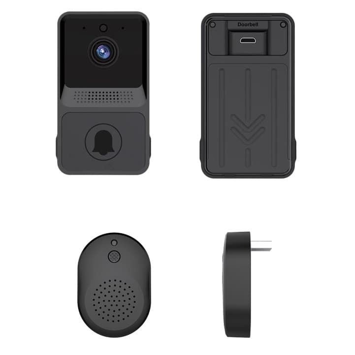Mini Campainha e Interfone Inteligente Com Câmera Wifi