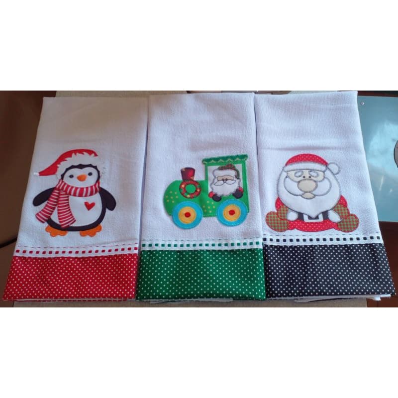 panos de pratos de Natal