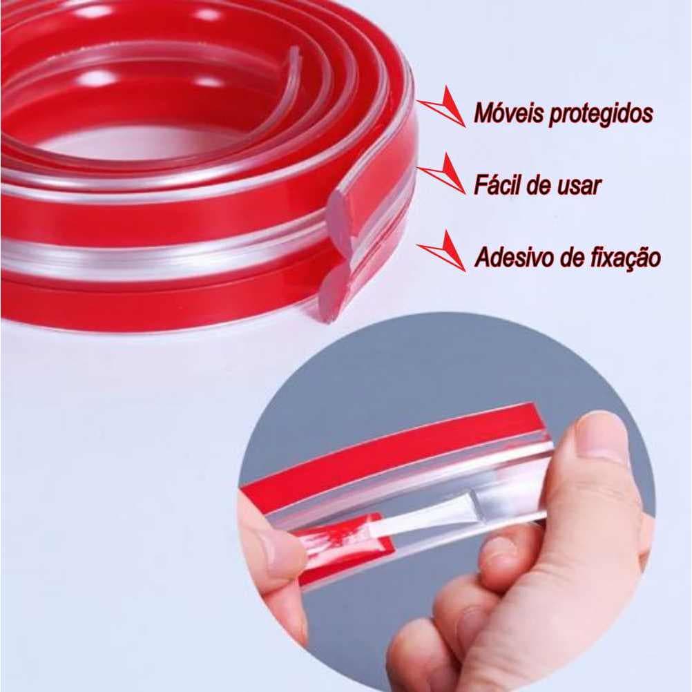 Protetor de Quina Silicone Anti-impacto Proteção 5 ou 10m