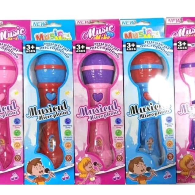 Brinquedo Microfone Infantil Com Som E Reproduz A Voz Muito Divertido masculino/feminino