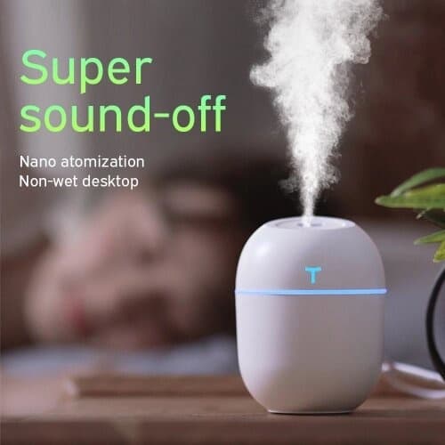 Mini Umidificador De Ar Ultrassônico Usb Portátil 220ml Difusor Do Óleo Essencial Spray 5.0