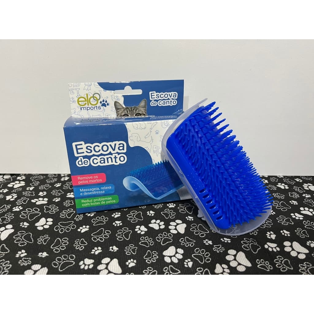 ESCOVADEIRA COM CATNIP PARA GATOS - TIRA PELOS, COÇA, BRINQUEDO