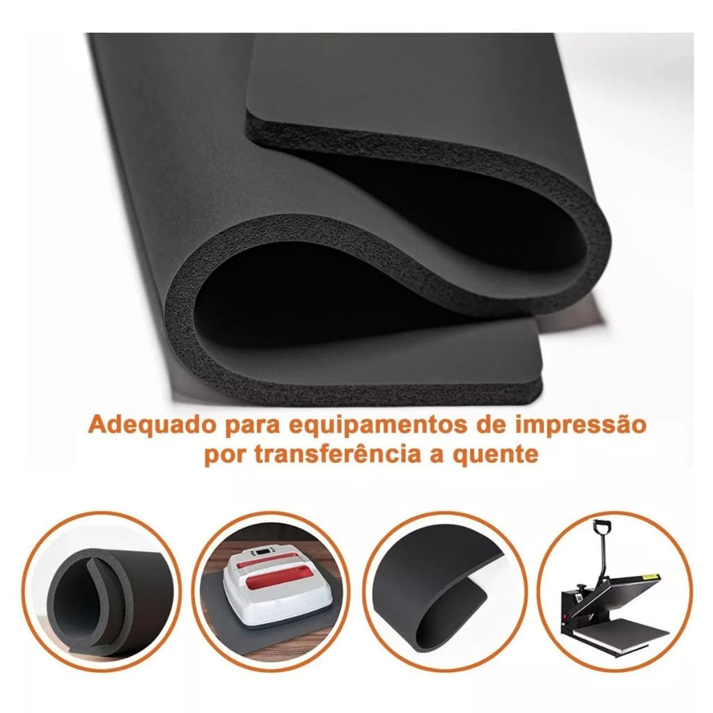 Base de prensa térmica para impressão por transferência e sublimação,manta de silicone macio,40*60/38*38cm dois tamanhos