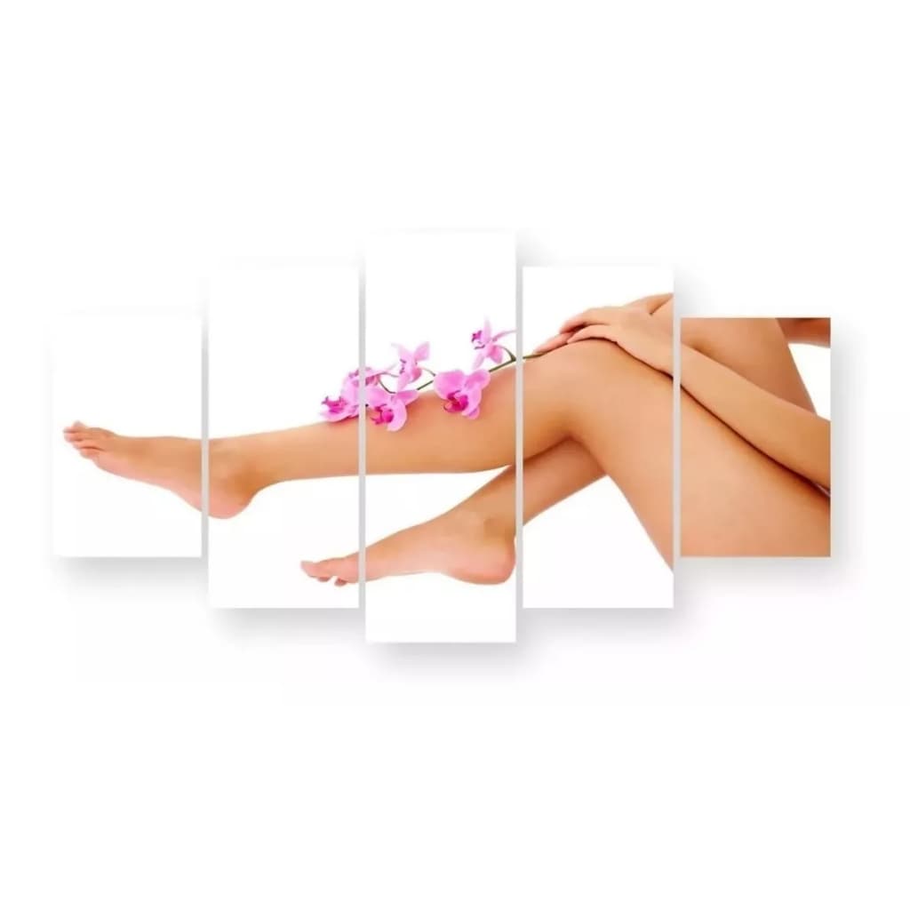 Kit Quadro Decorativo Spa Depilação Pernas Clinica Estética