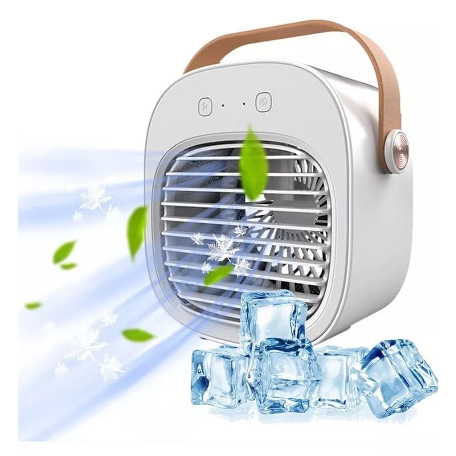 Mini ar Refrigerador De Ar Ventilador C/umidificador De Ar Usb