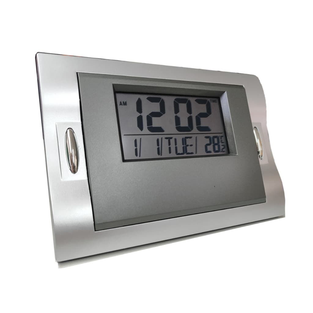 Relógio De Mesa Cabeceira Digital Data Temperatura Alarme Pilha