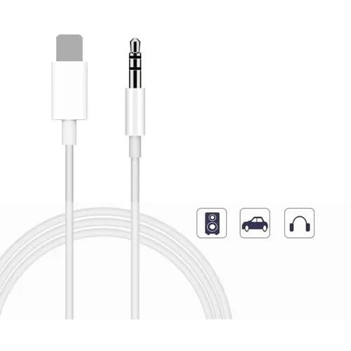 Cabo P2 Auxiliar Áudio Para iPhone Lightning 7 8 X 11 3.5mm