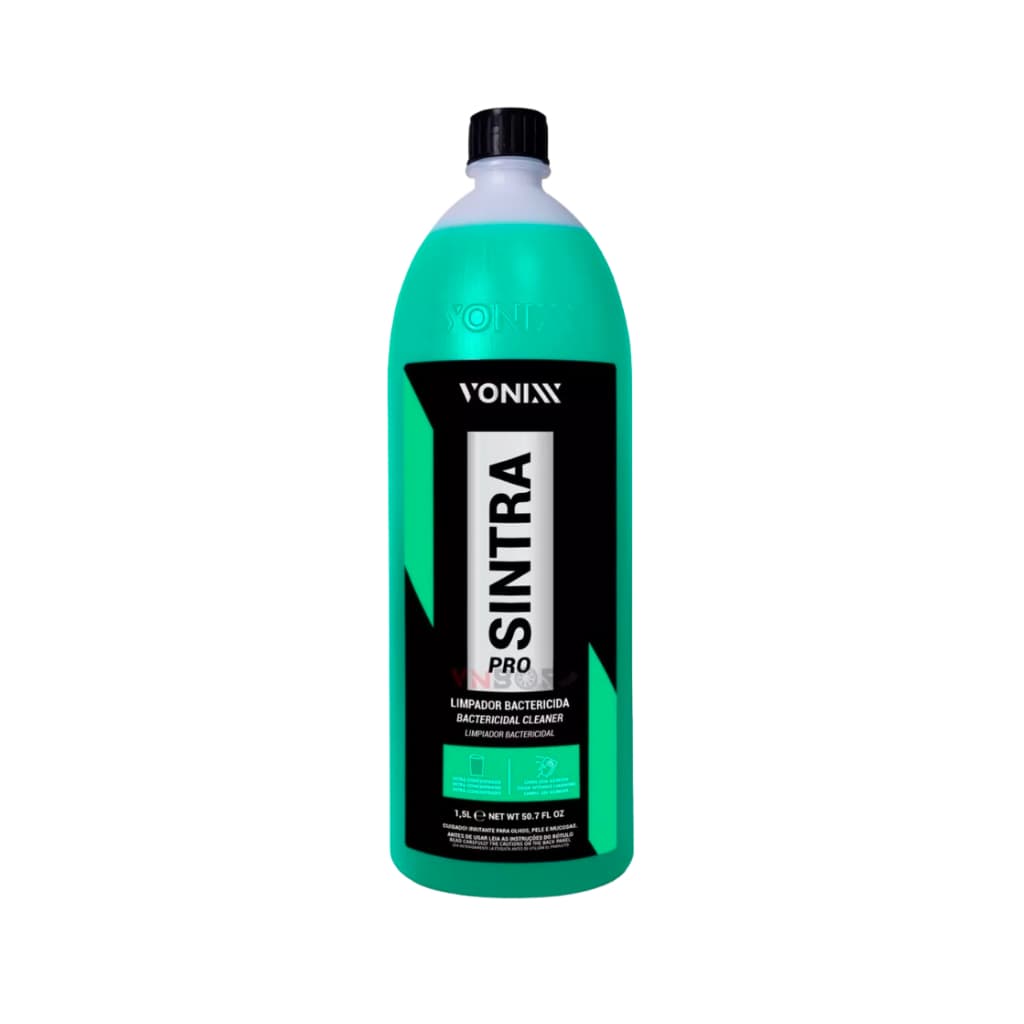 Limpador Sintra Pro 1,5L Multiuso Estofados Carpetes Portas Automotivas Bancos Couro Plastico Painel Limpa Tudo Universal Vonixx Vonix Estofado Couros Banco Assento Carro Moto Multi-uso