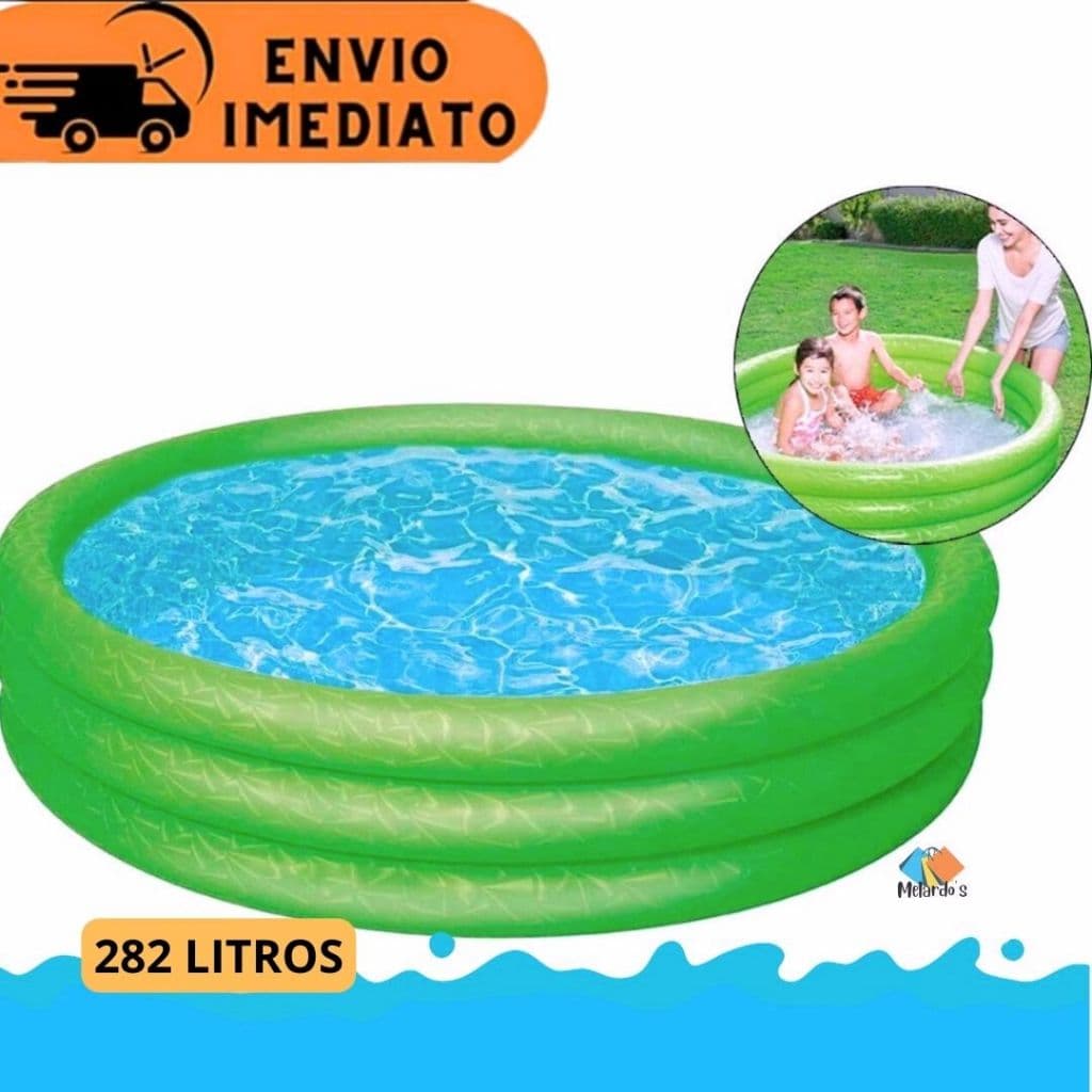 Piscina Inflável Infantil 282 Litros 1,55 x 30cm Bestway Para Crianças Super Resistente